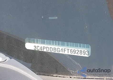 2015 Dodge Journey Sxt из США, поврежденный, VIN 3C4PDDBG4FT692893